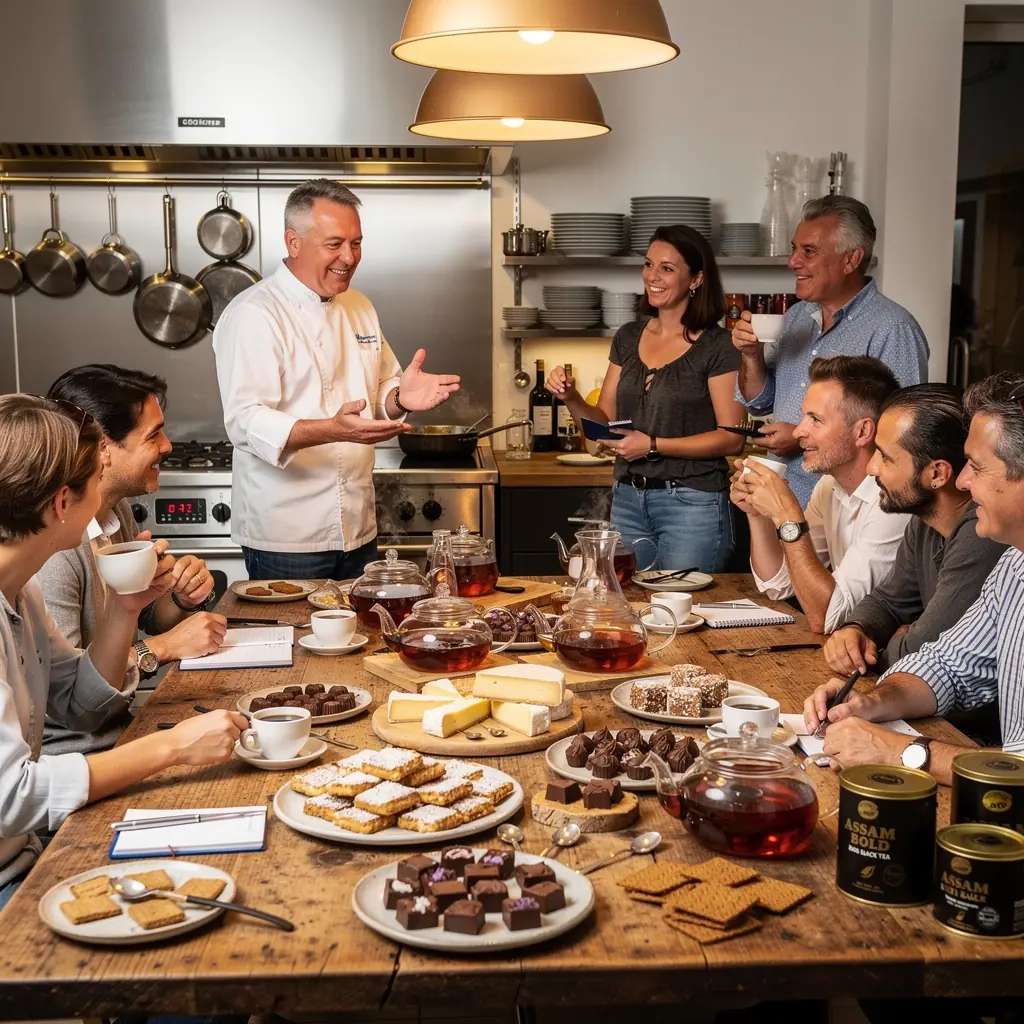 Paquet de thГ© Assam mettant en avant son origine indienne.